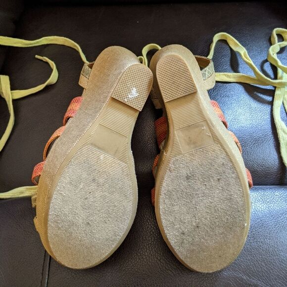 Shi Journeys Missile Multi Strappy Boho Tall Wedge - Picture 10 of 15